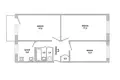 3 room apartment 62 m² Muchaviecki sielski Saviet, Belarus