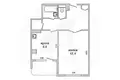 Квартира 1 комната 41 м² Мухавецкий сельский Совет, Беларусь