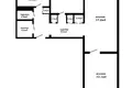 3 room apartment 63 m² Minsk, Belarus