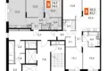 Mieszkanie 2 pokoi 55 m² Moskwa, Rosja