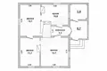 House 56 m² Ratajcycki sielski Saviet, Belarus