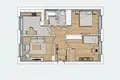 Appartement 3 chambres 61 m² Varsovie, Pologne