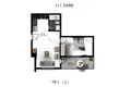 Appartement 2 chambres 50 m² Obakoy, Turquie
