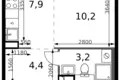 Estudio 1 habitación 26 m² Leninsky District, Rusia