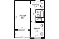 Wohnung 1 zimmer 33 m² Minsk, Belarus