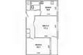 2 room apartment 50 m² Muchaviecki sielski Saviet, Belarus