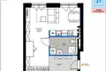 1 room apartment 36 m² Lodz, Poland