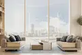Kompleks mieszkalny New complex of furnished apartments Cove Grand with swimming pools, lounge areas and mini golf, Dubai Land Residence Complex, UAE