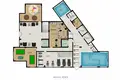 Penthouse 4 pokoi 155 m² Mahmutlar, Turcja