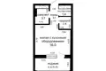 1 bedroom apartment 31 m² Minsk, Belarus