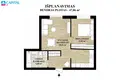 2 room apartment 48 m² Bajorai, Lithuania