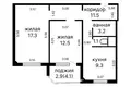 Квартира 2 комнаты 58 м² Минск, Беларусь
