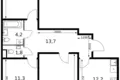Квартира 3 комнаты 77 м² Ленинский городской округ, Россия
