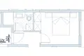 Piso independiente 1 habitacion 25 m² Budva, Montenegro