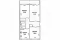 Appartement 3 chambres 68 m² Kryuliany, Bélarus