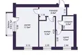Wohnung 2 zimmer 42 m² Minsk, Belarus