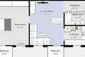 Appartement 2 chambres 58 m² en Varsovie, Pologne