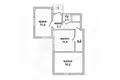 Apartment 43 m² Muchaviecki sielski Saviet, Belarus