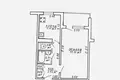 Квартира 1 комната 35 м² Минск, Беларусь