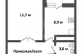 1 room apartment 43 m² Soboliha, Russia