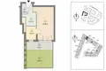 1 room apartment 32 m² Warsaw, Poland