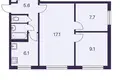 Apartamento 3 habitaciones 49 m² Saligorsk, Belarús