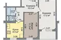 2 room apartment 54 m² Minsk, Belarus