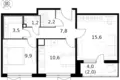 Apartamento 2 habitaciones 53 m² Moscú, Rusia