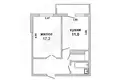 1 room apartment 42 m² Brest, Belarus