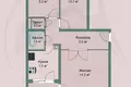 3 room apartment 59 m² Zhodzina, Belarus