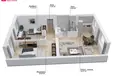 Квартира 3 комнаты 74 м² Вильнюс, Литва