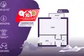 Квартира 1 комната 28 м² Минск, Беларусь