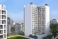 Wohnkomplex New complex of serviced apartments Sky Suites with swimming pools, a spa and a restaurant, JVC, Dubai, UAE