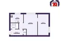 Appartement 2 chambres 34 m² Pryluki, Bélarus