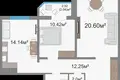 2 room apartment 65 m² Fanipal, Belarus