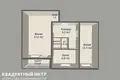 2 room apartment 48 m² Minsk, Belarus