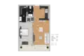 Квартира 49 м² Газипаша, Турция