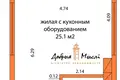 1 room apartment 29 m² Minsk, Belarus