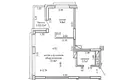 2 room apartment 41 m² Minsk, Belarus