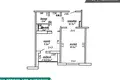 1 room apartment 43 m² Minsk, Belarus