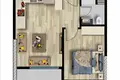 Квартира 2 комнаты 60 м² Эрдемли, Турция