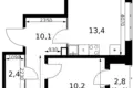 Appartement 3 chambres 70 m² Leninsky District, Russie