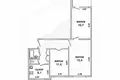 Квартира 3 комнаты 62 м² Мухавецкий сельский Совет, Беларусь