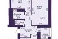 2 room apartment 56 m² Aziarco, Belarus
