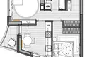 Appartement 1 chambre 45 m² Minsk, Bélarus