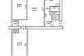 Mieszkanie 3 pokoi 56 m² Mińsk, Białoruś