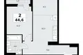Квартира 2 комнаты 45 м² район Коммунарка, Россия
