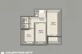 Квартира 2 комнаты 47 м² Минск, Беларусь