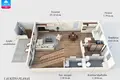 4 room apartment 103 m² Rackunai, Lithuania