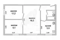 Mieszkanie 3 pokoi 51 m² Małoryta, Białoruś